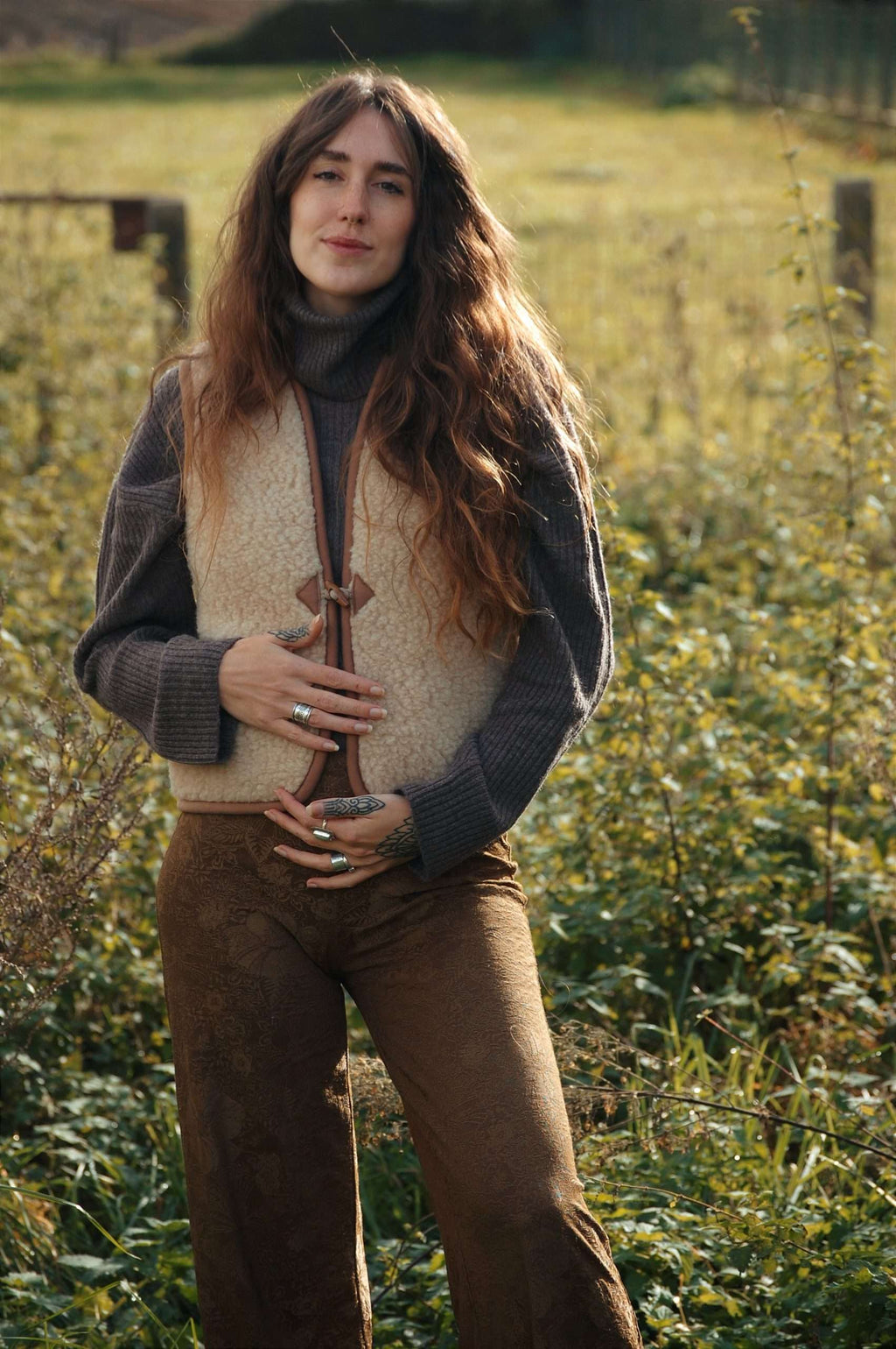 Wollen Bodywarmer - Macchiato Shorty