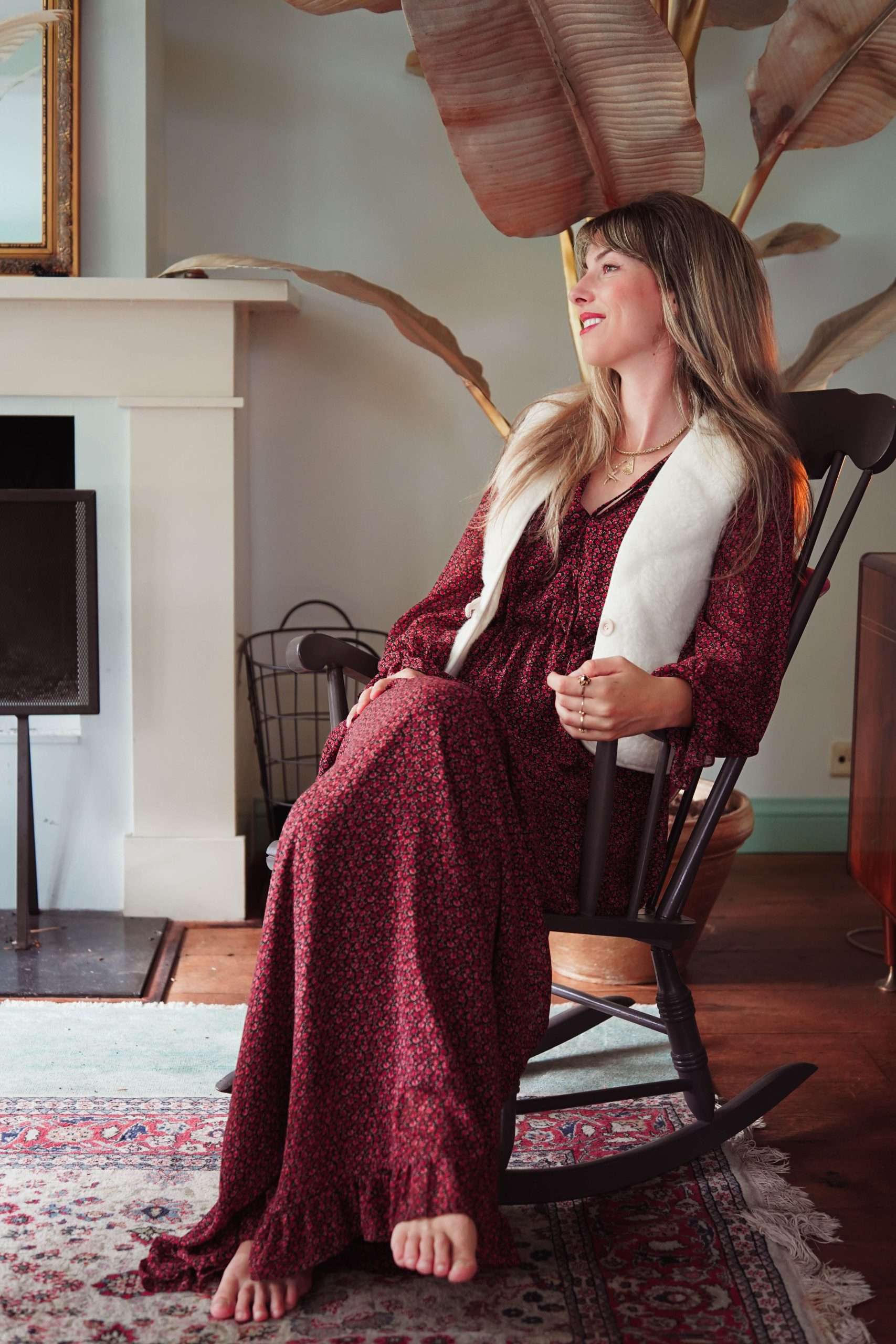 Wollen Bodywarmer - Flache Weiße Bubble Shorty