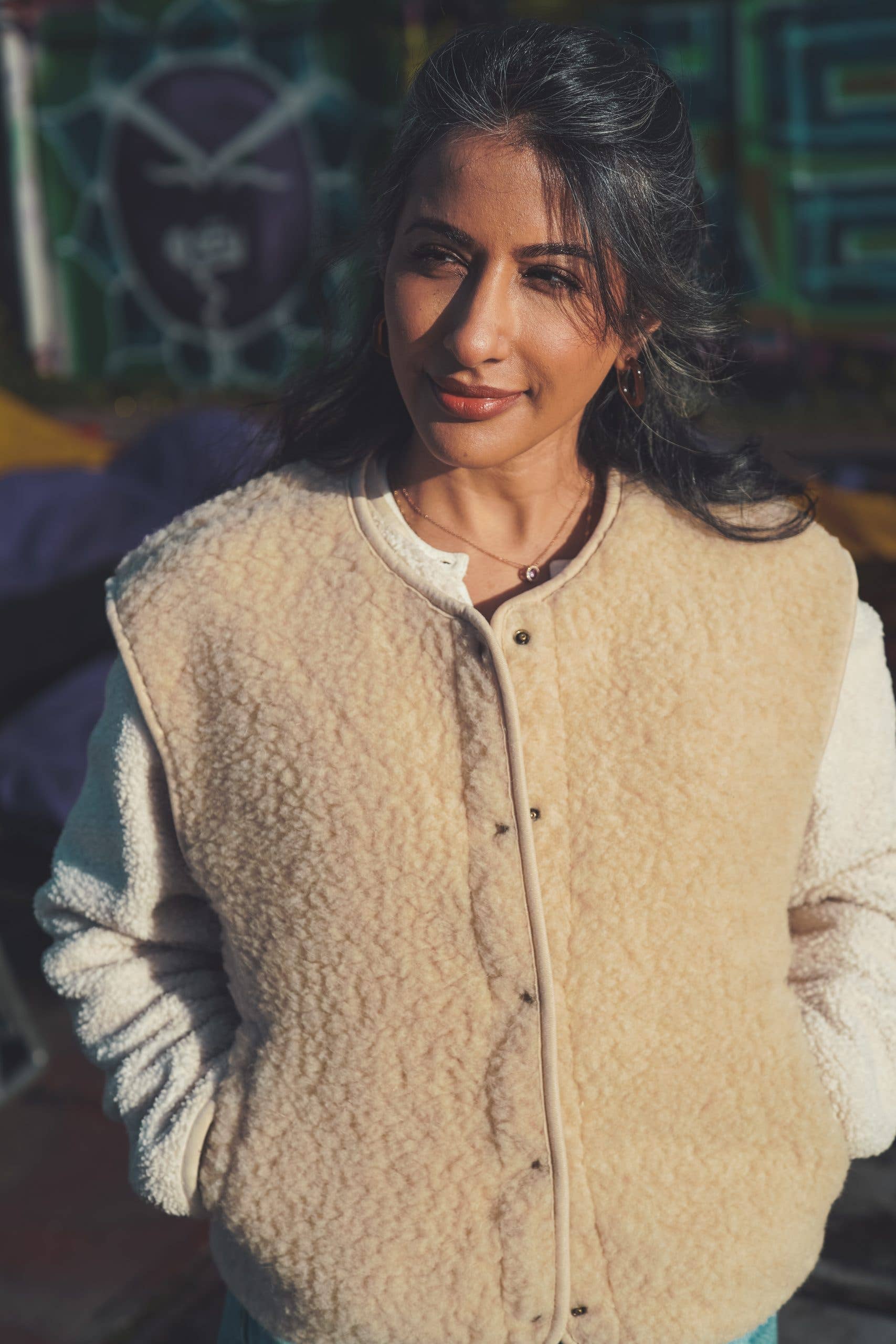 Wollen Bodywarmer - Nova Latte