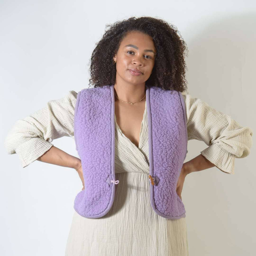 Woll-Bodywarmer - Lila Shorty
