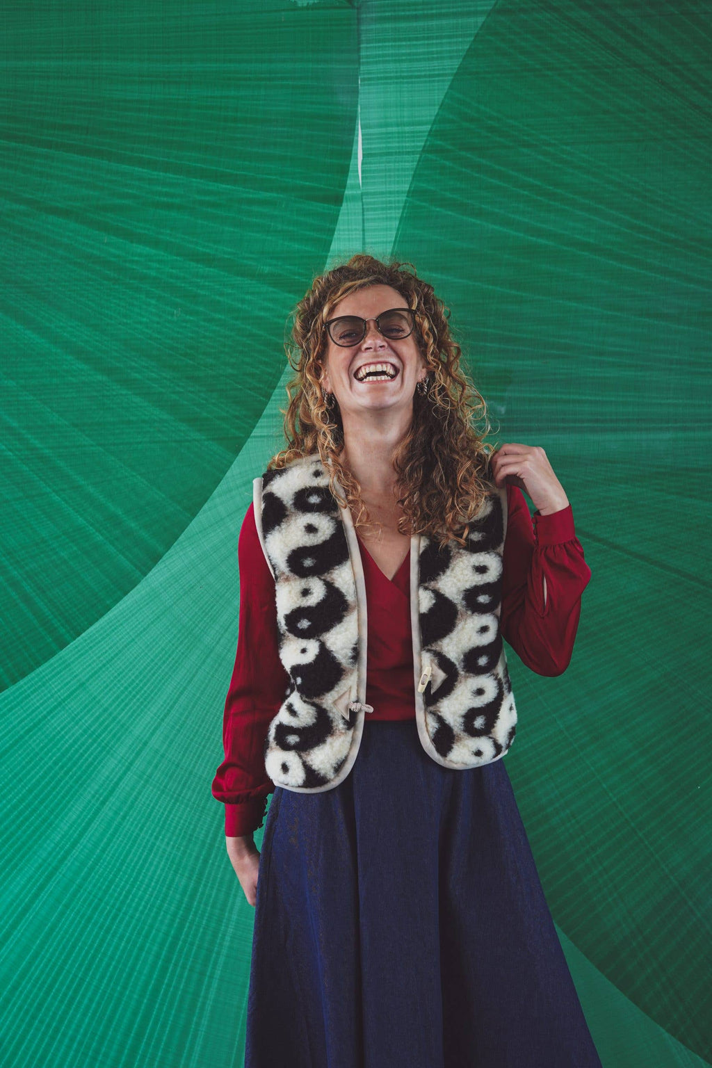 Wollen Bodywarmer - Yin Yang Shorty