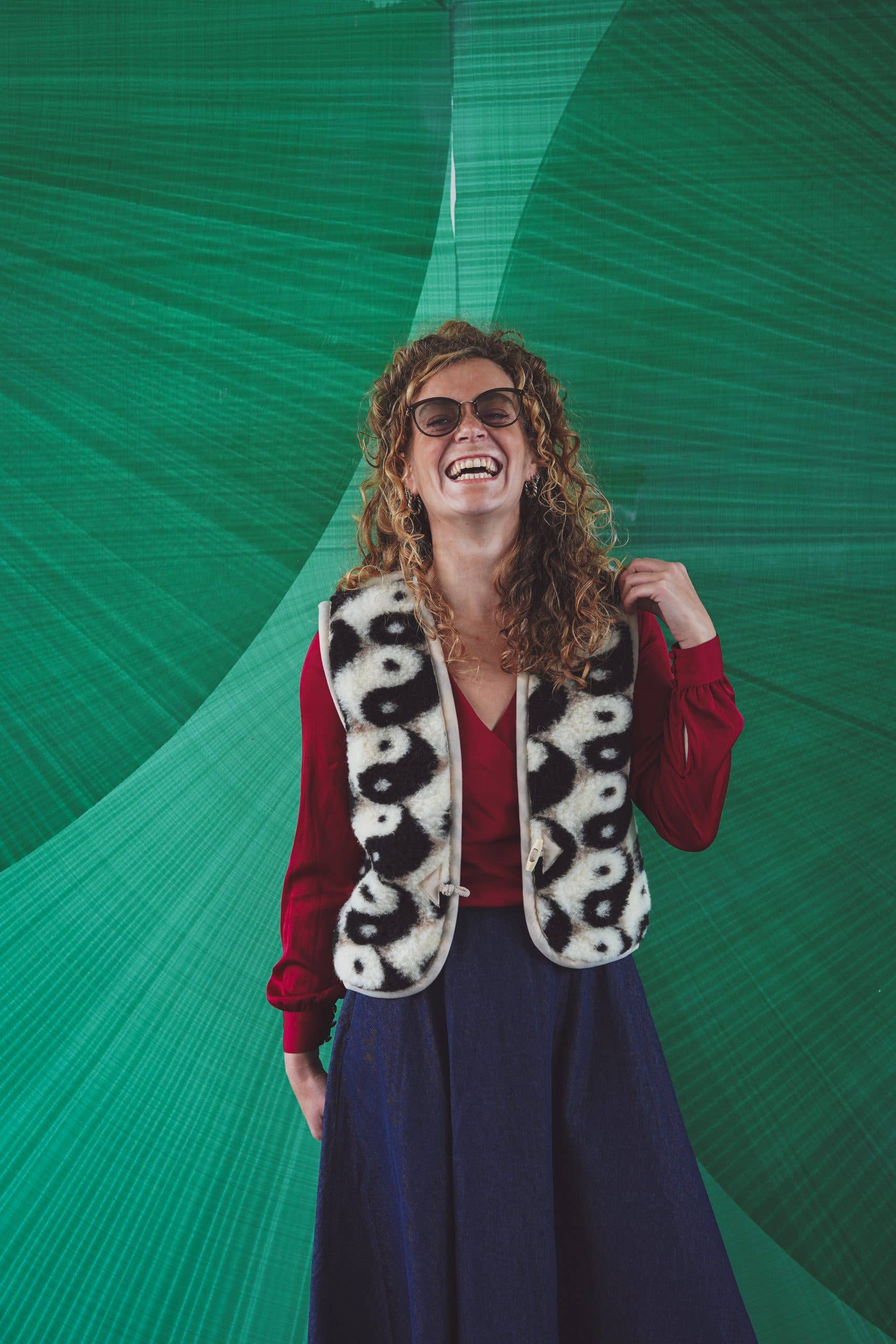 Wollen Bodywarmer - Yin Yang Shorty