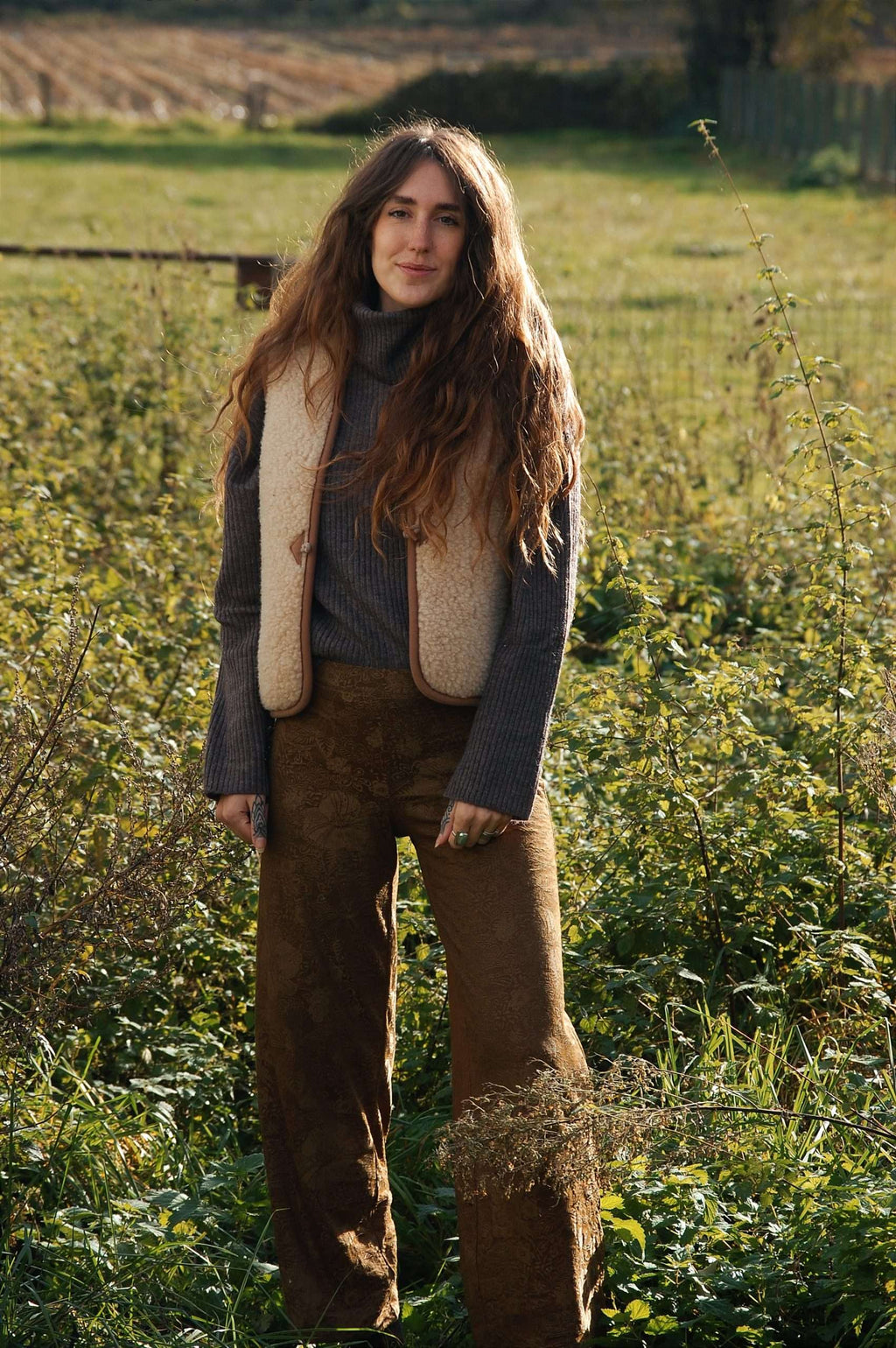 Wollen Bodywarmer - Macchiato Shorty