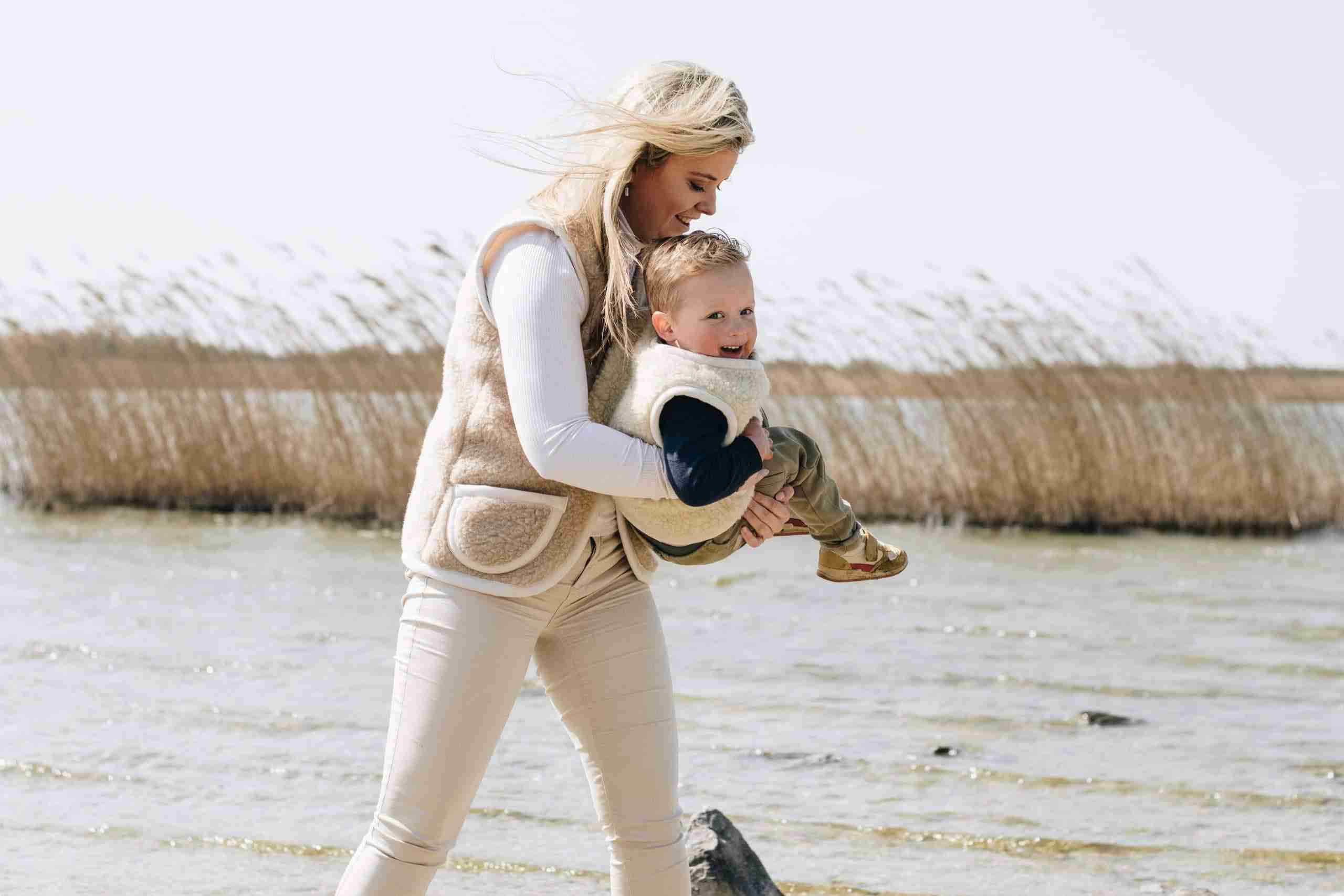 Bodywarmer aus Wolle - Cappuccino - Erwachsene