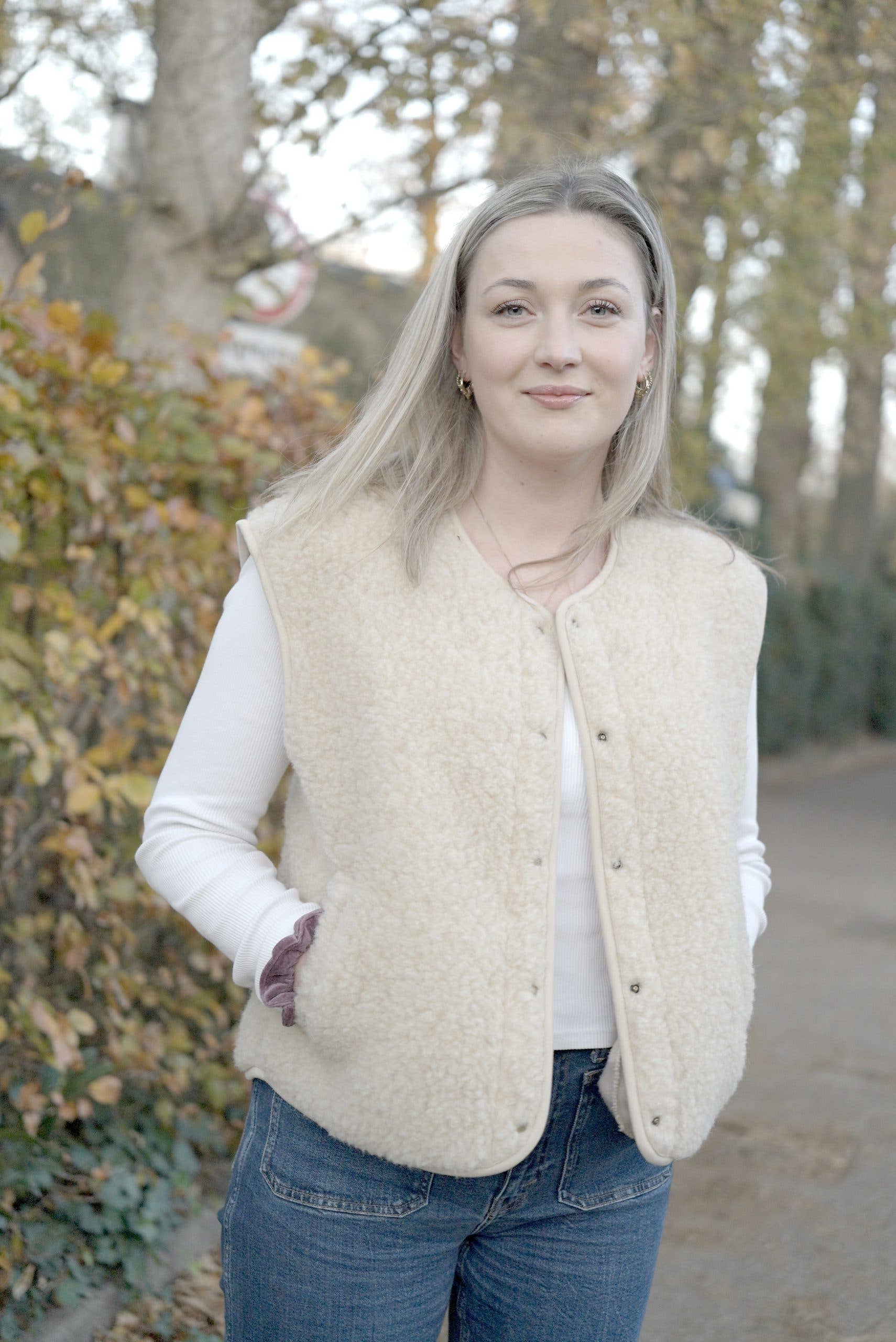 Wollen Bodywarmer - Nova Latte