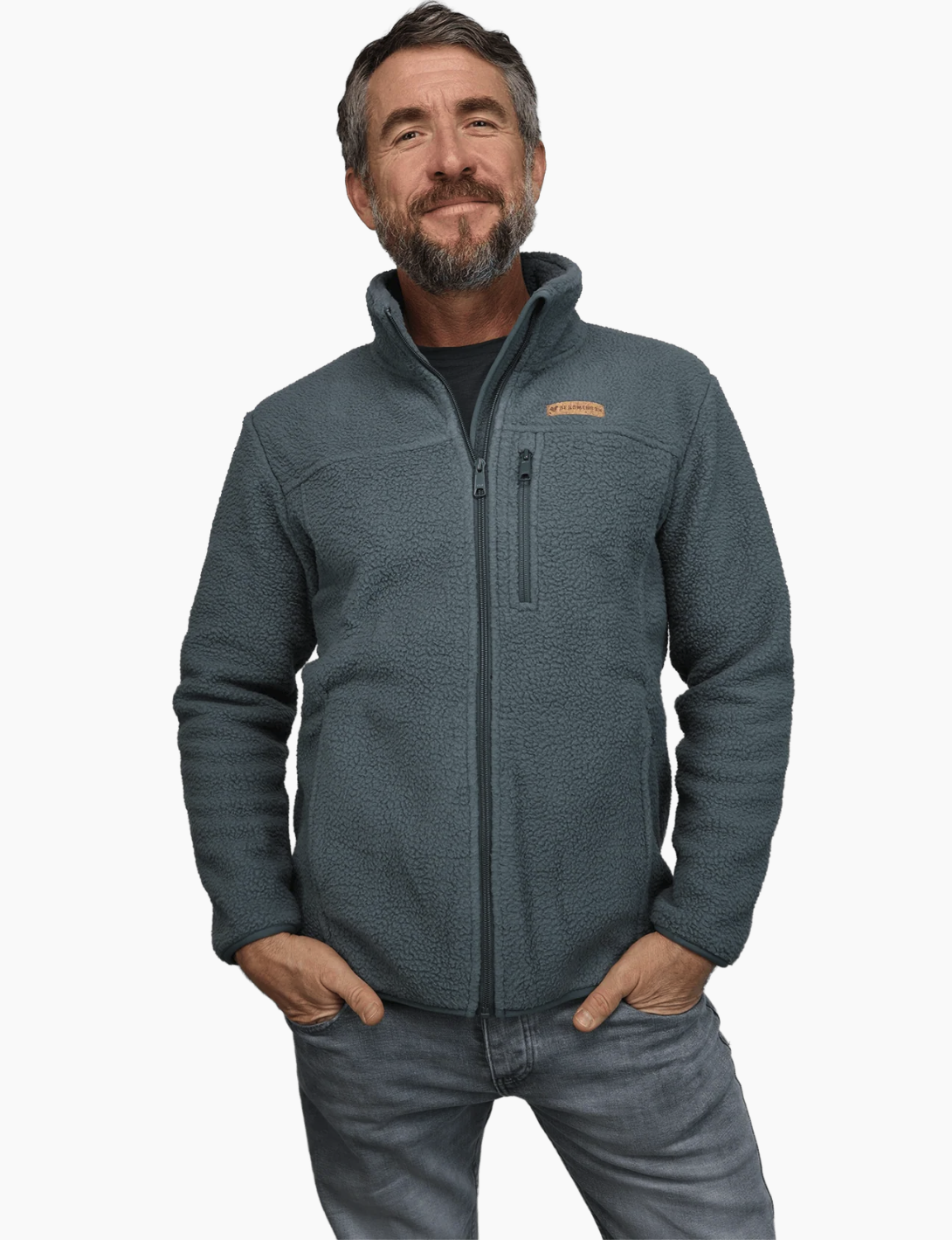 Herren Sherpa Fleece Jacke