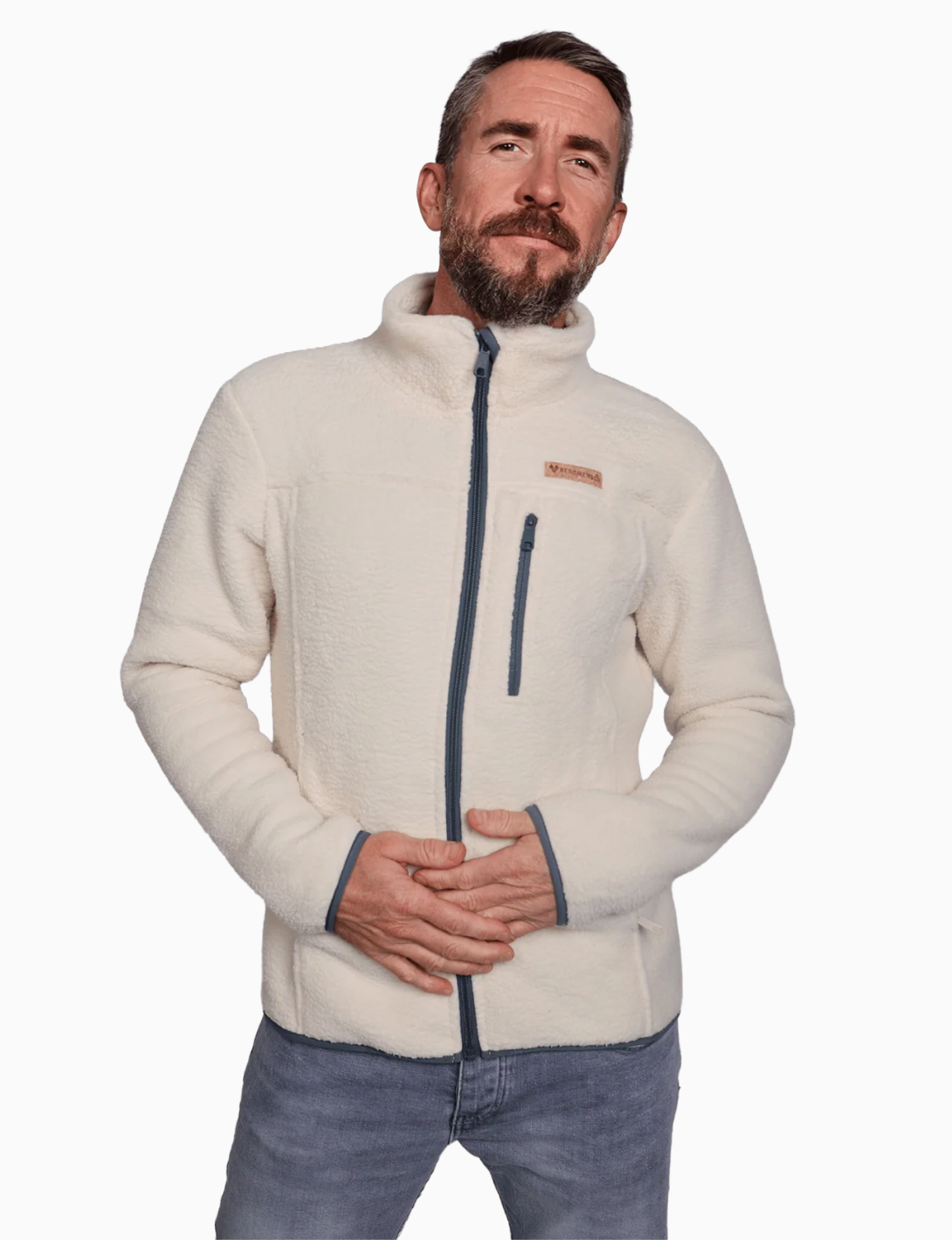 Herren Sherpa Fleece Jacke