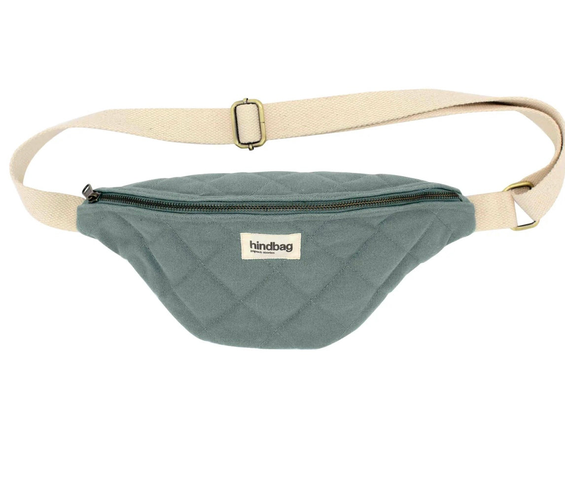 Gesteppte Gürteltasche Olivia Sage