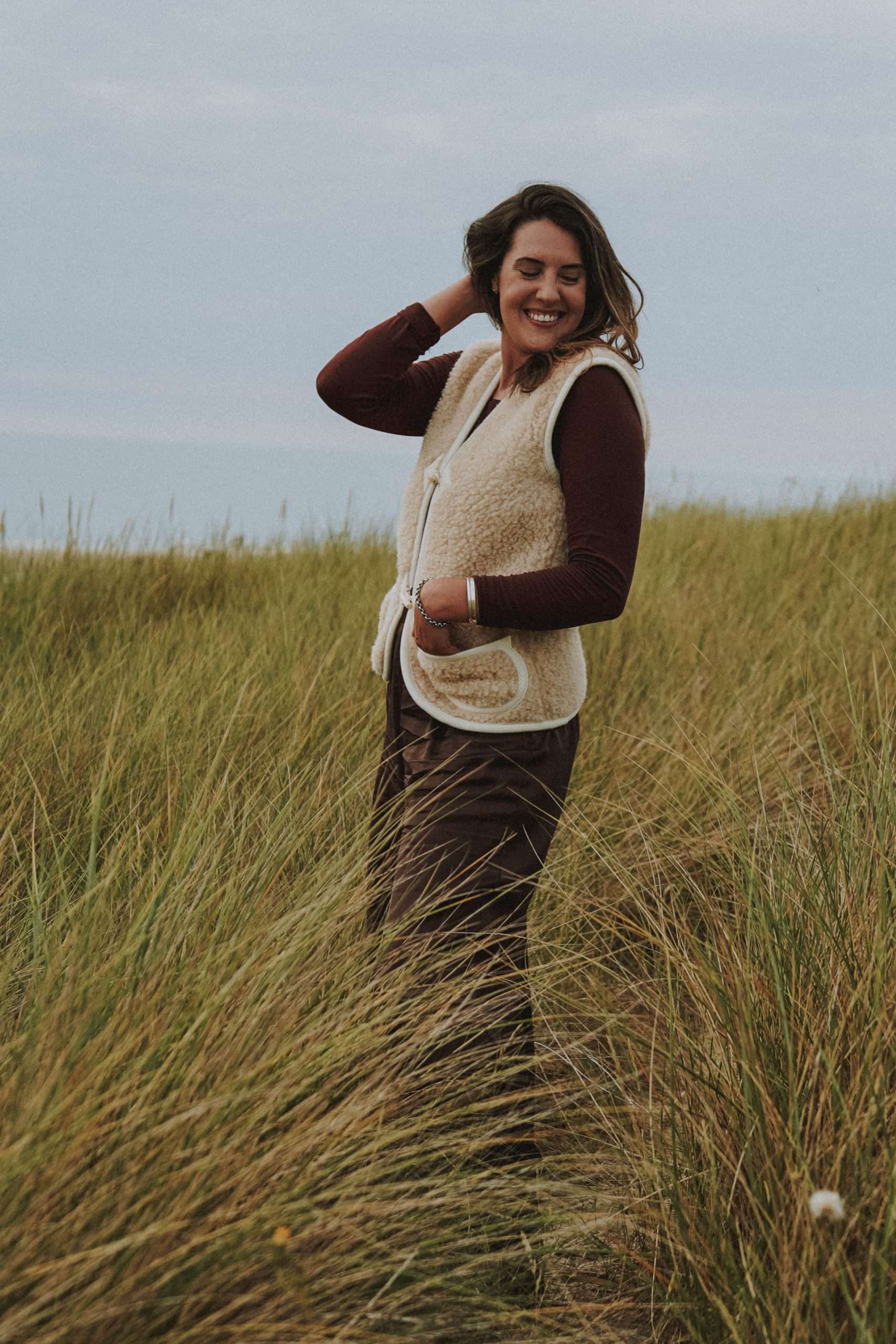 Bodywarmer aus Wolle - Cappuccino - Erwachsene