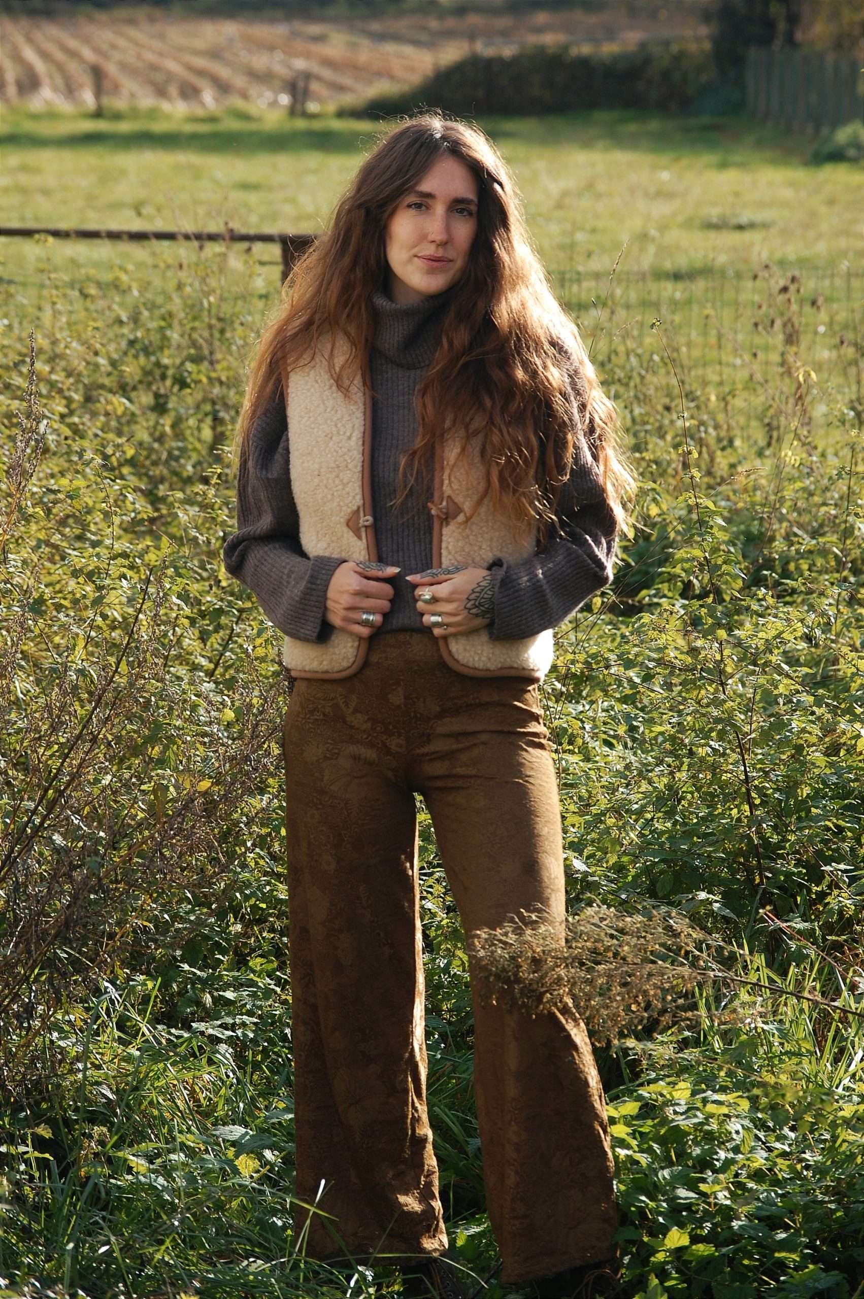 Wollen Bodywarmer - Macchiato Shorty