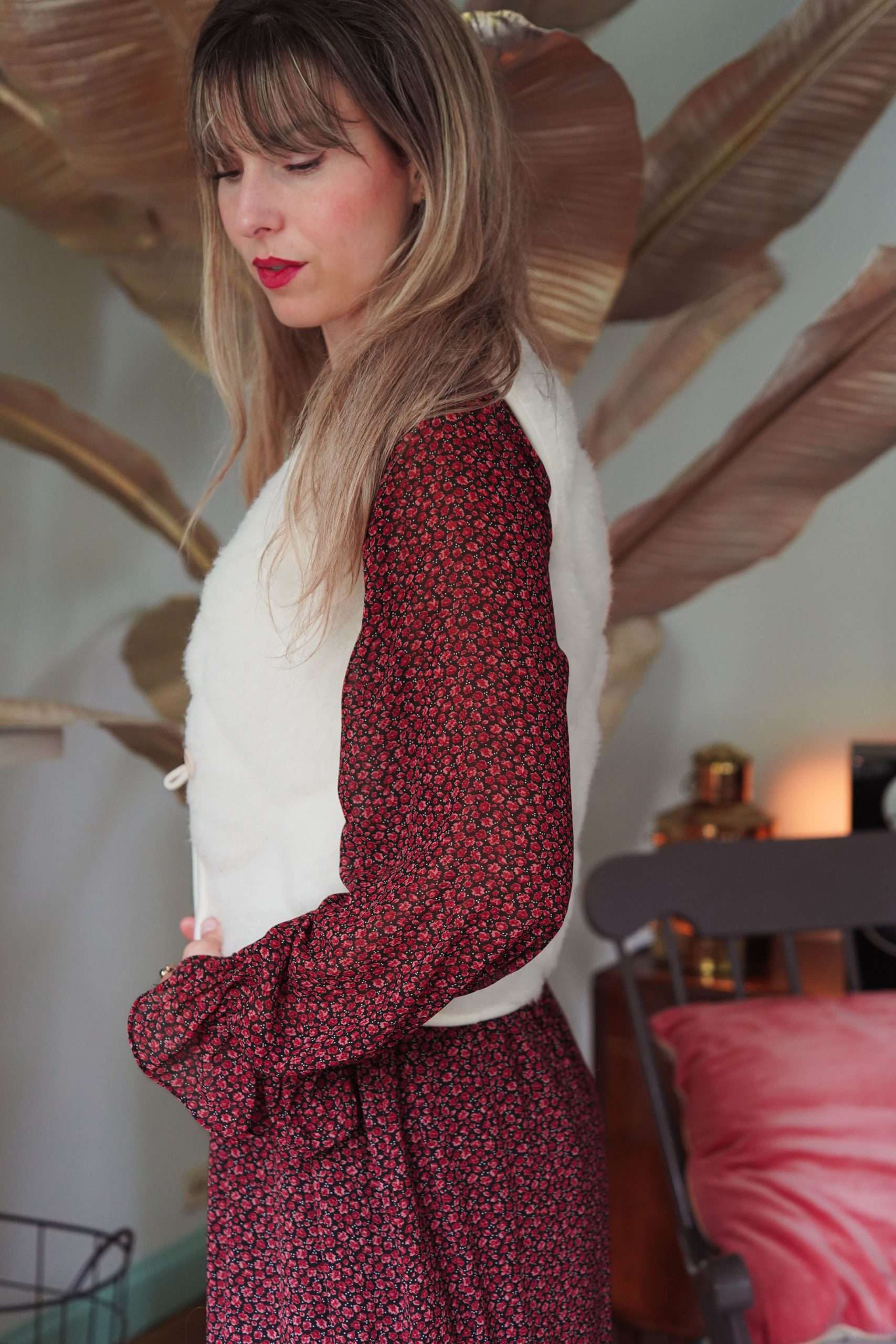 Wollen Bodywarmer - Flache Weiße Bubble Shorty