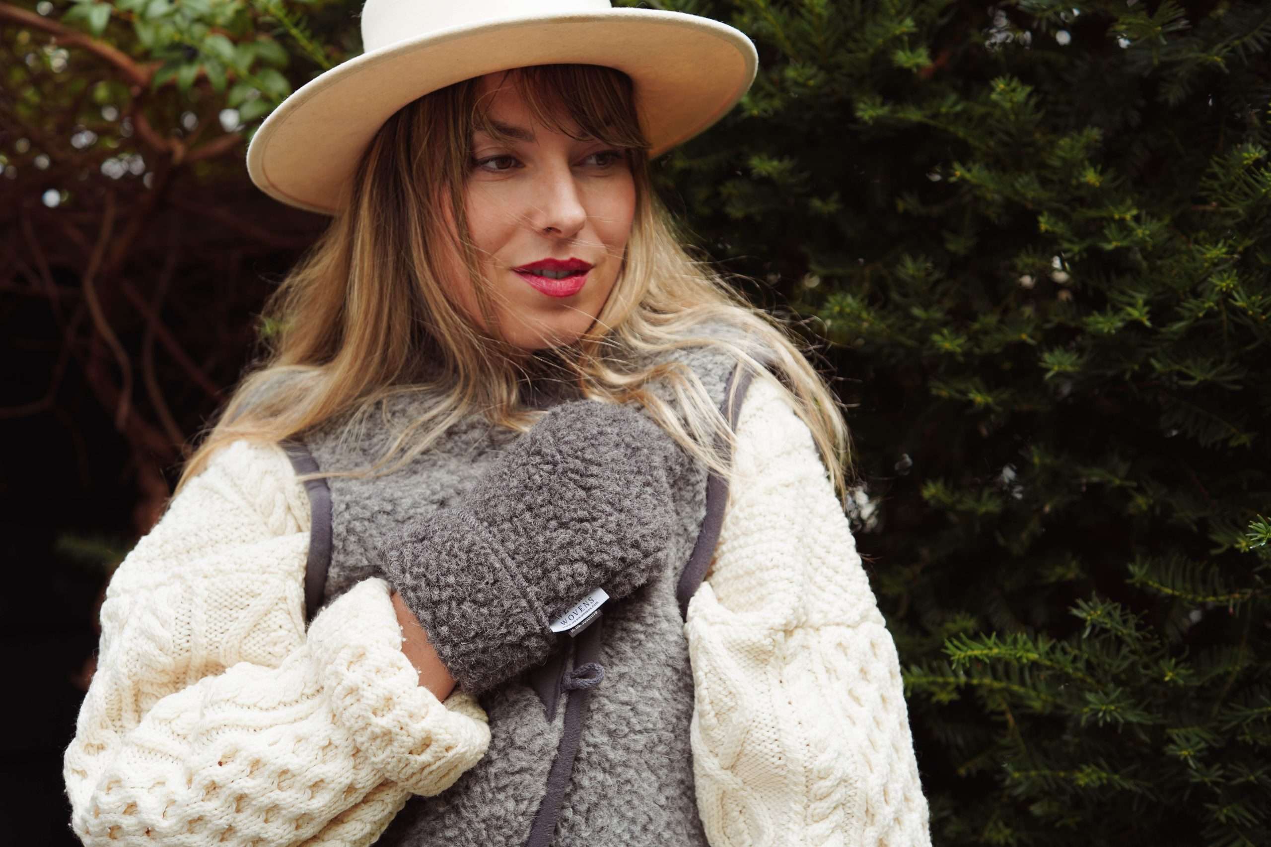 Wollen Bodywarmer - Schwarzer Tee