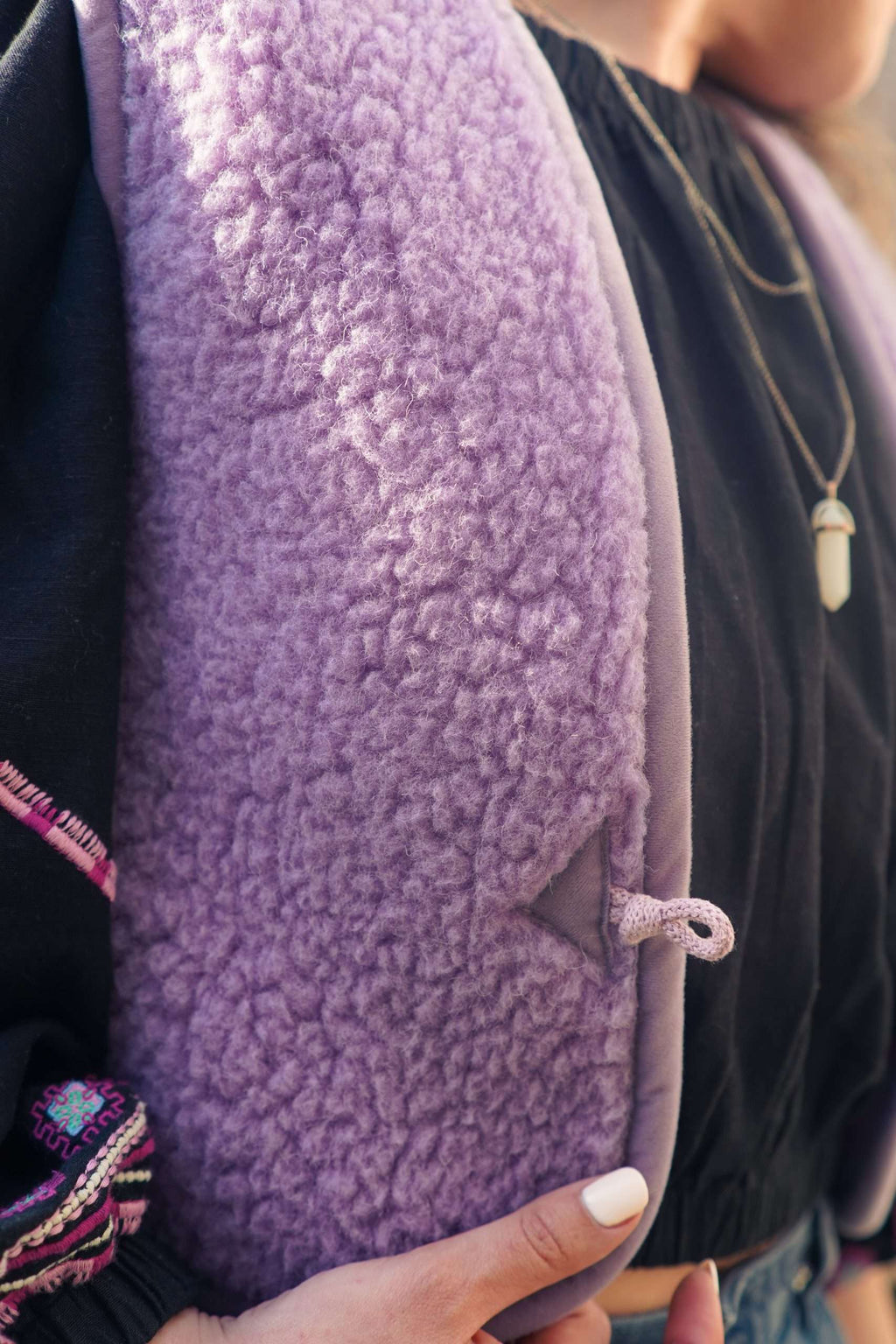 Woll-Bodywarmer - Lila Shorty