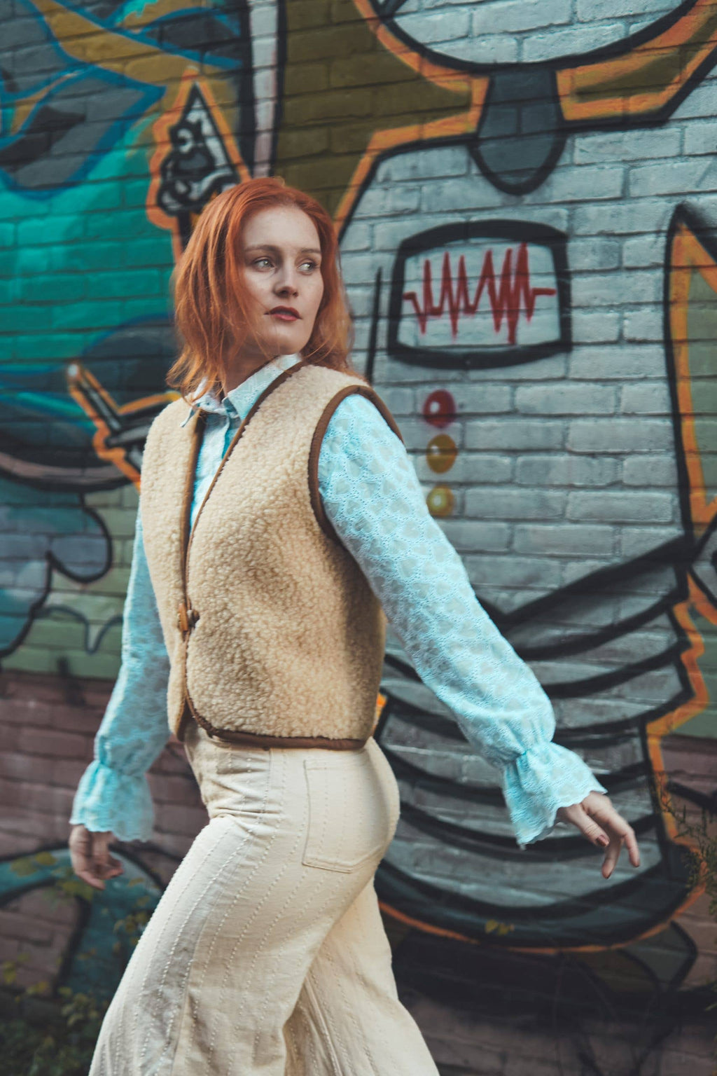 Wollen Bodywarmer - Macchiato Shorty