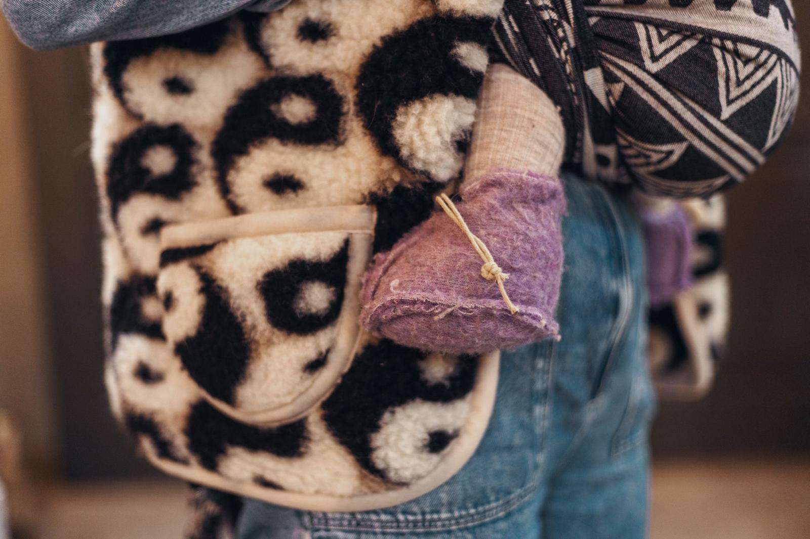 Wollweste Yin Yang für Erwachsene – handgefertigt aus 100 % Merinowolle